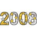 2008 Gold, Silver, And Black Foil Cut Out