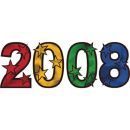 2008 Foil Multi Color Cut Out