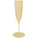 Champagne Glasses Gold Glitter 8 Pk