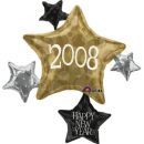 35" Happy New Year 2008 Star Cluster